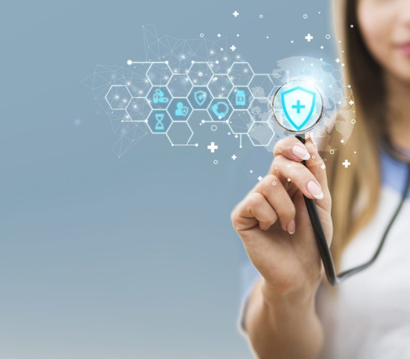 medical-banner-with-doctor-holding-stethoscope